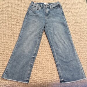 Vervet Mirror Mirror Wide Leg Crop Jeans